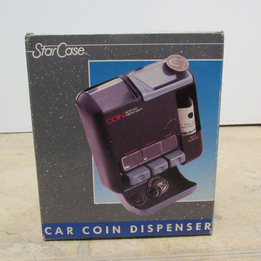 Star Case NIB Car Coin Dispenser